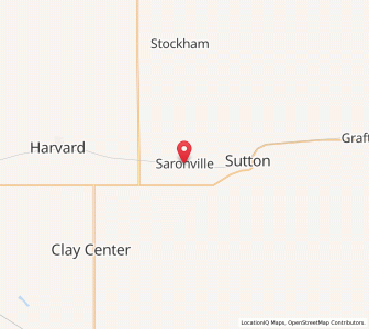 Map of Saronville, Nebraska