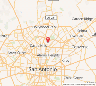Map of SAT - San Antonio International Airport, Texas