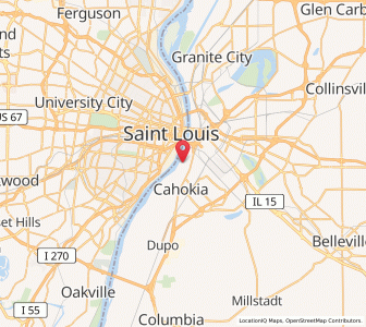 Map of Sauget, Illinois