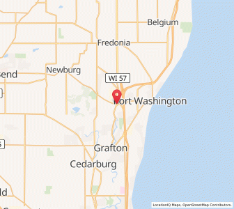 Map of Saukville, Wisconsin