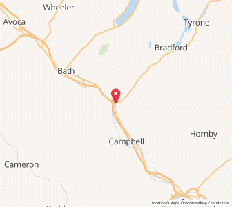 Map of Savona, New York