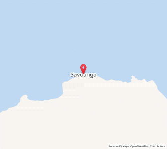 Map of Savoonga, Alaska