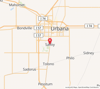 Map of Savoy, Illinois