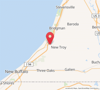 Map of Sawyer, Michigan