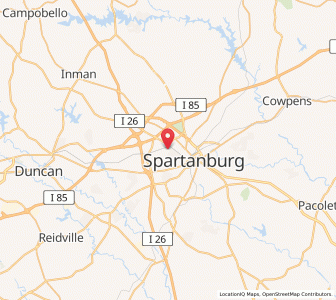 Map of Saxon, South Carolina