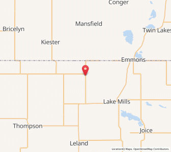 Map of Scarville, Iowa