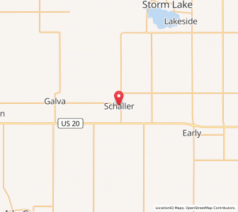 Map of Schaller, Iowa
