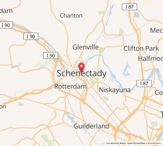Map of Schenectady, New York