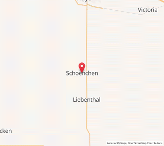 Map of Schoenchen, Kansas