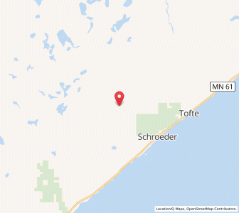 Map of Schroeder, Minnesota