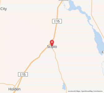 Map of Scipio, Utah