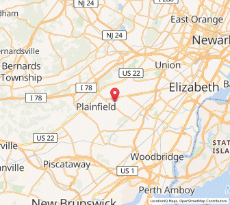 Map of Scotch Plains, New Jersey