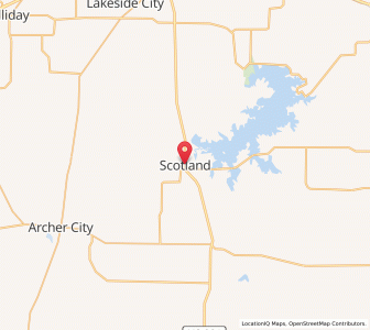 Map of Scotland, Texas