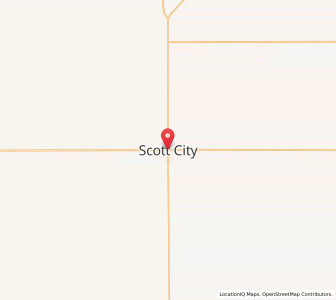 Map of Scott City, Kansas