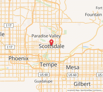 Map of Scottsdale, Arizona