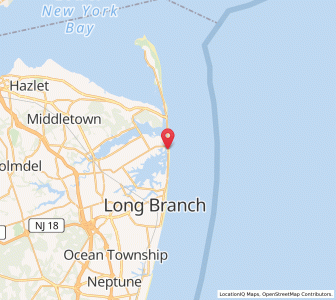 Map of Sea Bright, New Jersey