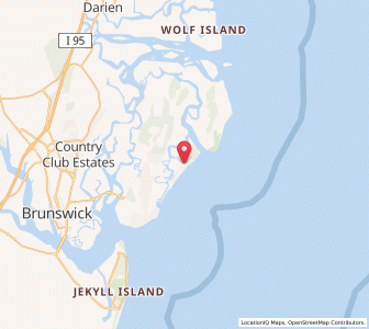 Map of Sea Island, Georgia