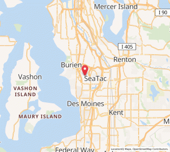 Map of SEA - Seattle–Tacoma International Airport, Washington