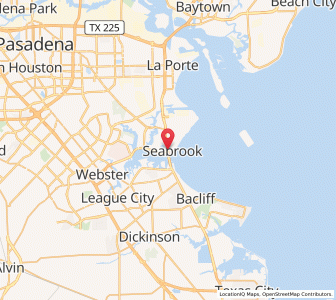Map of Seabrook, Texas