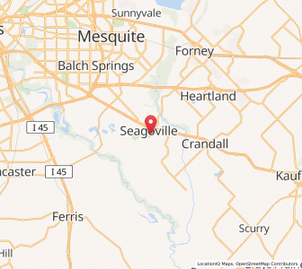 Map of Seagoville, Texas