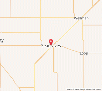 Map of Seagraves, Texas