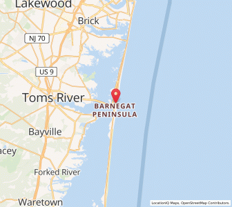 Map of Seaside Heights, New Jersey