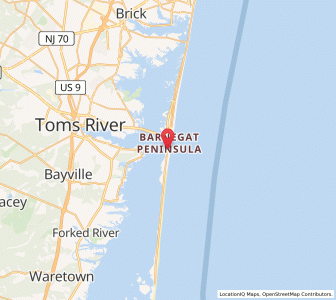 Map of Seaside Park, New Jersey