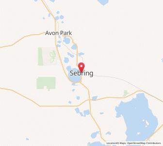 Map of Sebring, Florida