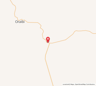 Map of Second Mesa, Arizona