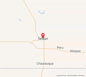 Map of Sedan, Kansas