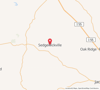 Map of Sedgewickville, Missouri