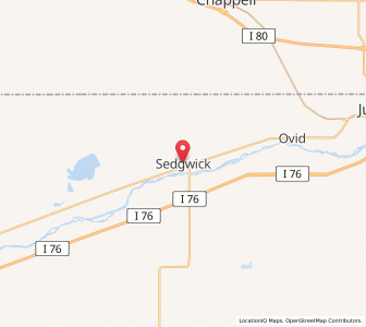 Map of Sedgwick, Colorado