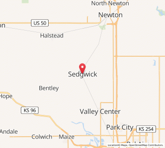 Map of Sedgwick, Kansas