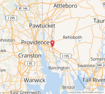 Map of Seekonk, Massachusetts