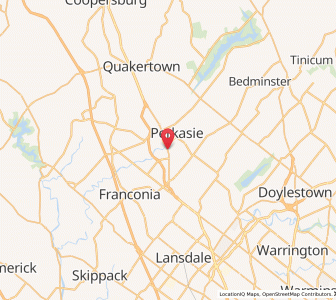 Map of Sellersville, Pennsylvania
