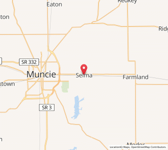 Map of Selma, Indiana