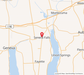 Map of Seneca Falls, New York