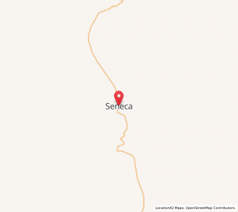 Map of Seneca, Oregon