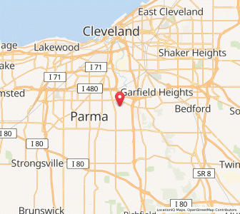 Map of Seven Hills, Ohio