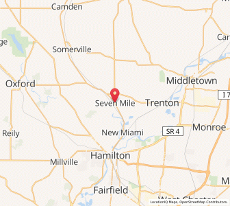 Map of Seven Mile, Ohio