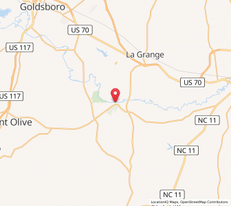 Map of Seven Springs, North Carolina