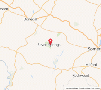 Map of Seven Springs, Pennsylvania