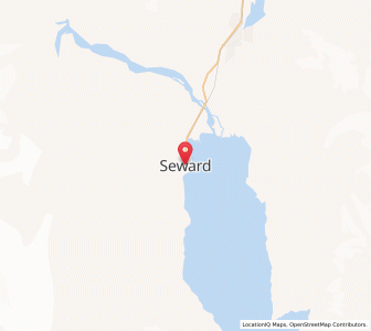 Map of Seward, Alaska