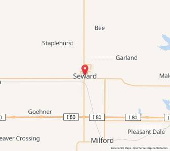 Map of Seward, Nebraska
