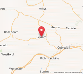 Map of Seward, New York