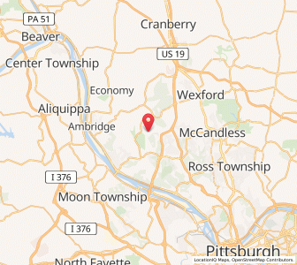 Map of Sewickley Hills, Pennsylvania