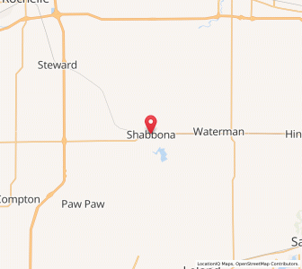 Map of Shabbona, Illinois