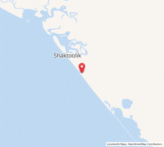 Map of Shaktoolik, Alaska