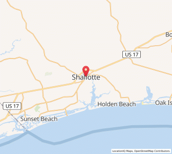 Map of Shallotte, North Carolina
