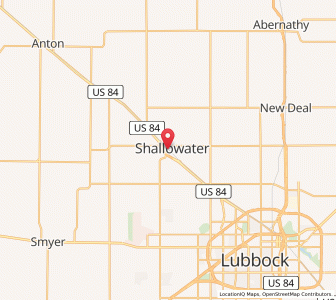 Map of Shallowater, Texas